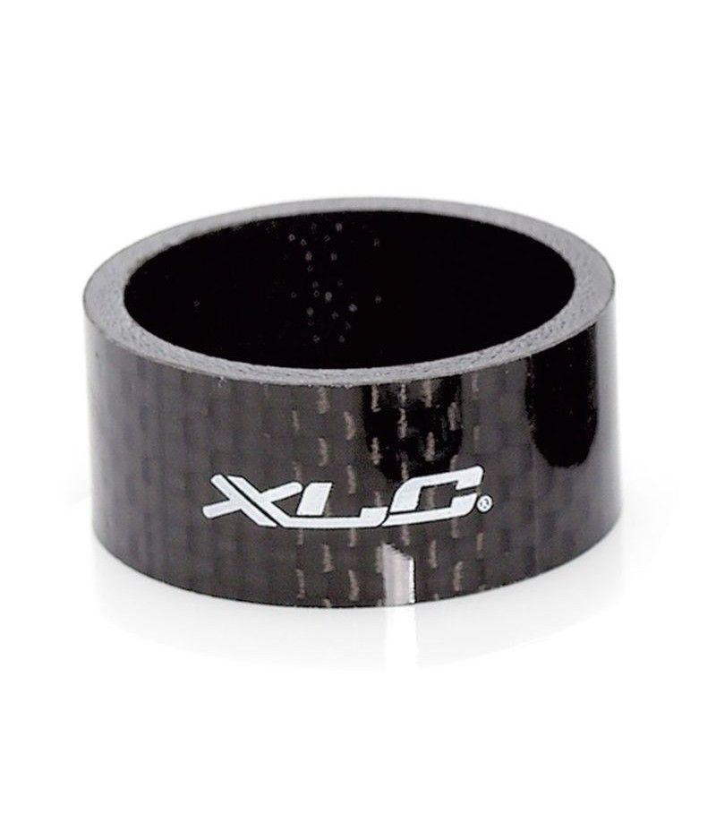HEAD SPACER XLC NEGRO 15 MM, 1 1/8", CARBONO