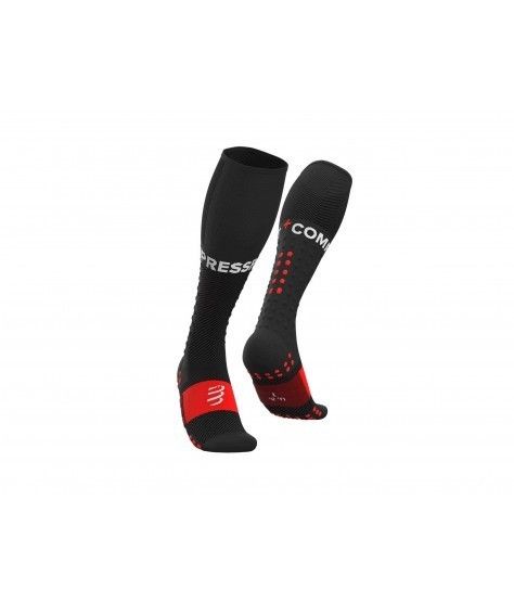 CALCETINES ALTOS RUN COMPRESSPORT NEGRO