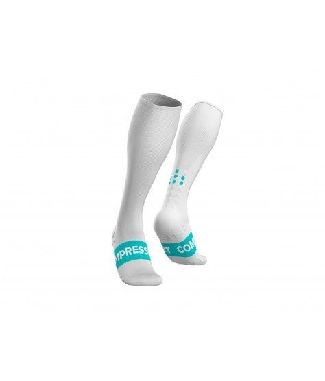 CALCETINES DE COMPRESIÓN DE TRAIL RACE OXYGEN COMPRESSPORT BLANCO