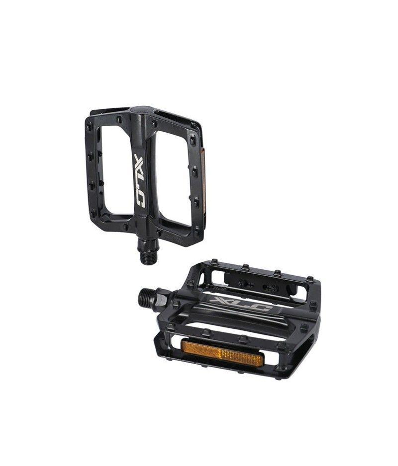 PEDAL XLC PD-M29 ALUMINIO NEGRO CON REFLECTANTE