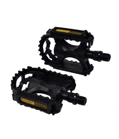 PEDALES OXC JUNIOR NEGROS CON REFLECTANTE