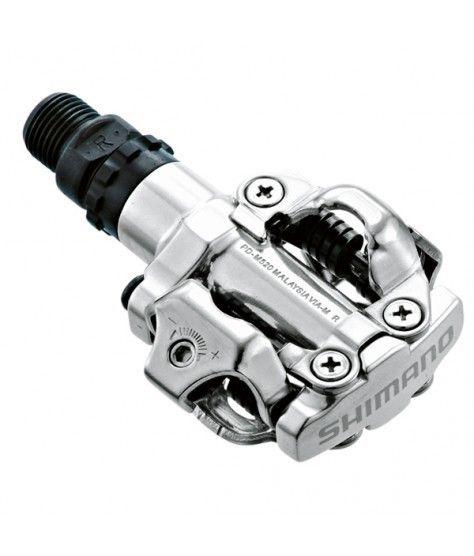PEDAL SHIMANO PD-M520 SPD PLATA