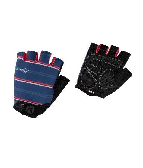 GUANTE ROGELLI STRIPE AZUL/ROSA MUJER
