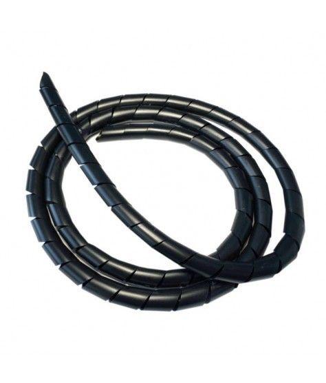  PROTECTOR DE CABLES FASI BIKE EN ESPIRAL 5 METROS x 6 mm FLEXIBLE NEGRO