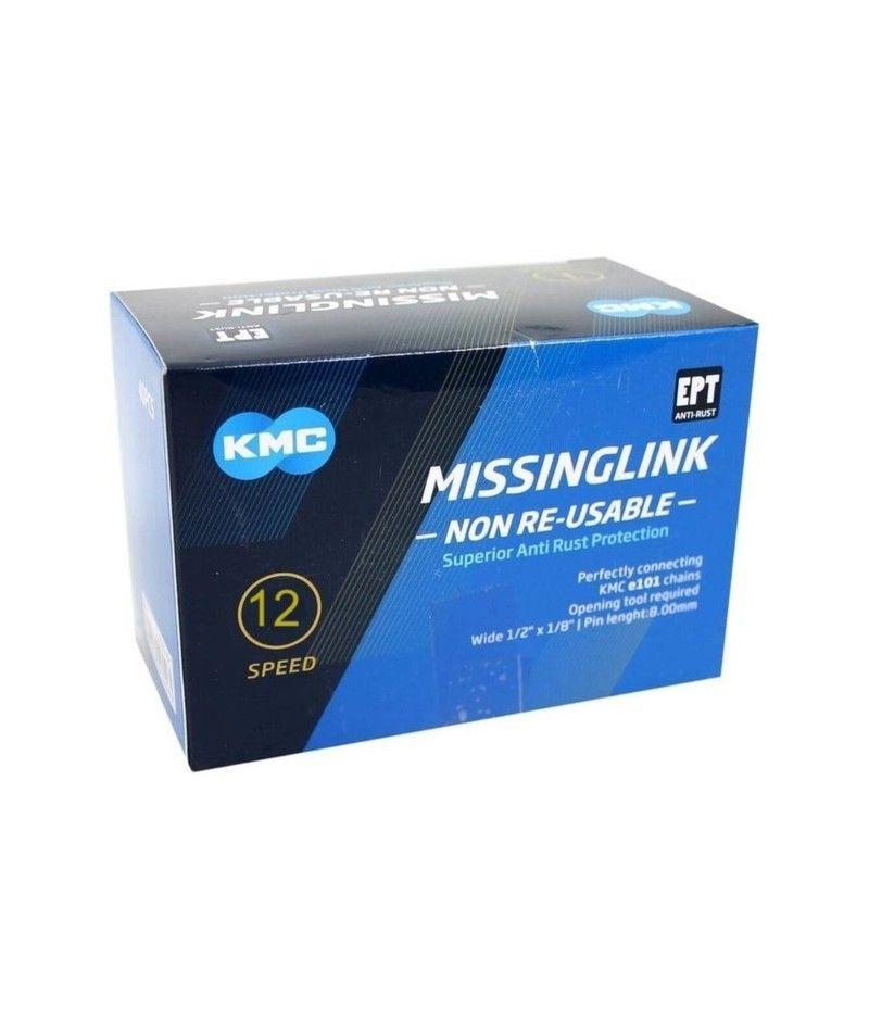 ENGANCHE DE CADENA KMC 12 V PLATA