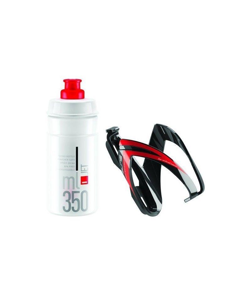 KIT ELITE PORTA BIDON NEGRO ROJO 709046