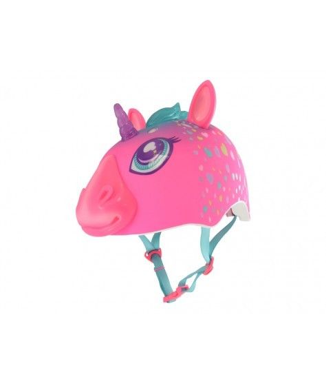 CASCO RASKULLZ UNICORNIO ROSA INFANTIL LUZ