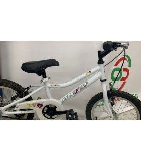 BICICLETA BIOCYCLE 16" BLANCO AMARILLO Y MORADO