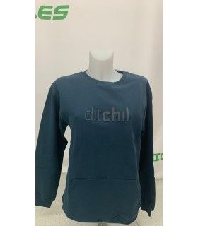 SUDADERA DITCHIL CLASSIC AZUL MUJER