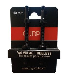 Válvulas Gurpil Tubeless 40mm Negro