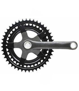 JGO.BIELAS 152MM 36/44D ACERO PLASTIFICADO NEGRO 2VEL