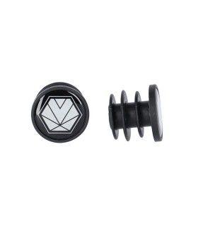 JUEGO DE TAPONES XLC GR-X04 JUEGO DE TAPONES DE MANILLAR NEGRO CON REFLECTANTE