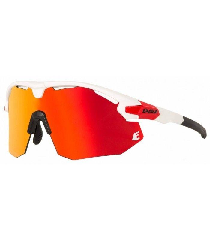 Gafas Eassun Giant Matt White-Red/Full Red Revo Lens