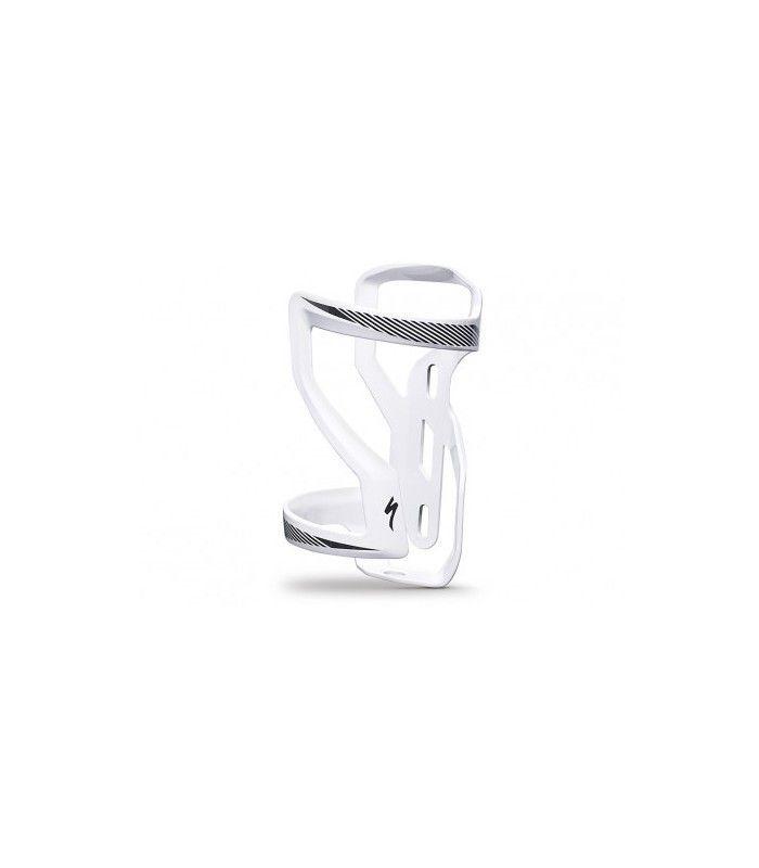 Portabotella Specialized Zee Cage II Side Loading Izquierda blanco/negro
