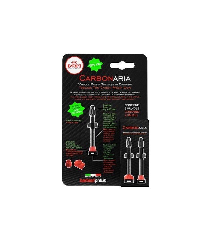 VALVULAS TUBELESS BARBIERI V/F CARONO 65MM 33113 (2UD)