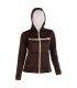 Sudadera Trango Liena Mujer Marron/Rosa