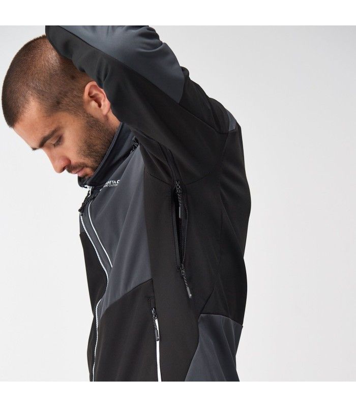 Chaqueta Regatta Hewitts Negro/Gris Hombre