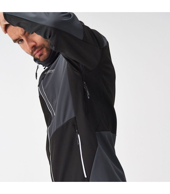 Chaqueta Regatta Hewitts Negro/Gris Hombre