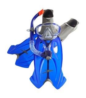 Juego De snorkel Speedo Azul/Transparente