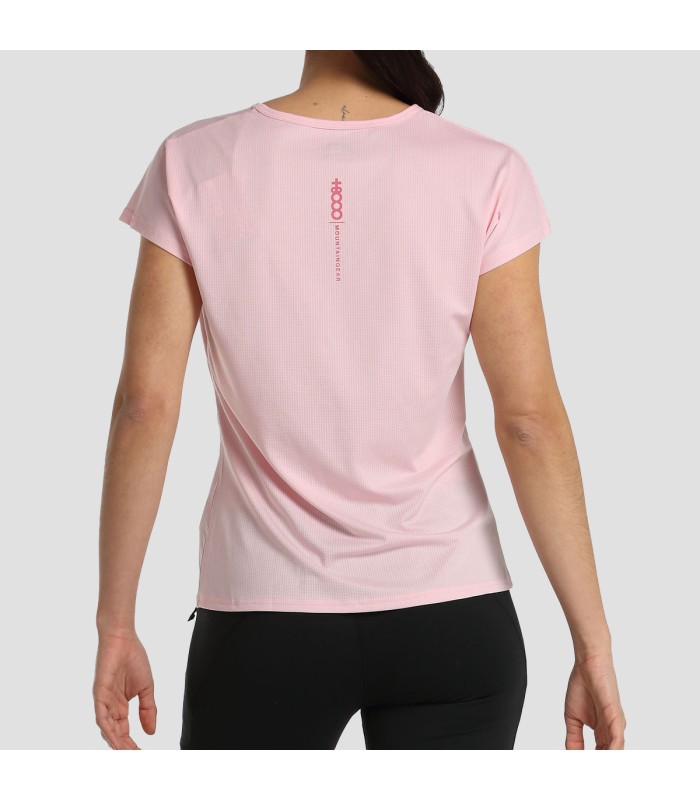 Camiseta +8000 Lunada Rosa Pastel Mujer