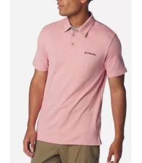 Polo Columbia Nelson Point Pink Agave Hombre