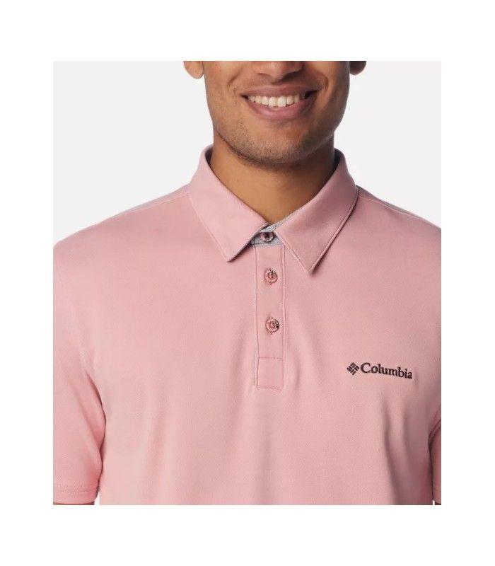 Polo Columbia Nelson Point Pink Agave Hombre