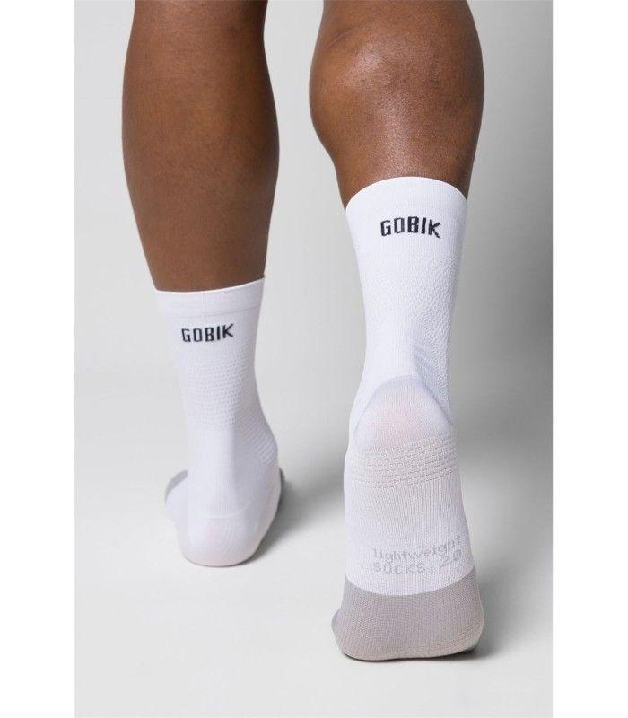 Calcetin Gobik Lightweight 2.0 Unisex Salt Blanco/Gris