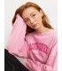 Sudadera Jack & Jones JXava RLX LS Crew Sweat SWT Mujer Rosa