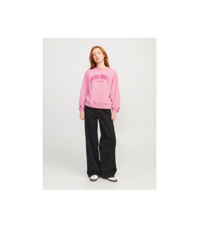 Sudadera Jack & Jones JXava RLX LS Crew Sweat SWT Mujer Rosa