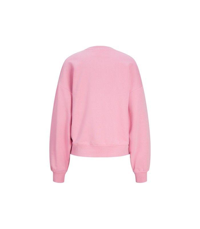 Sudadera Jack & Jones JXava RLX LS Crew Sweat SWT Mujer Rosa