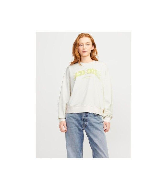 Sudadera Jack & Jones JXava RLX LS Crew Sweat SWT Mujer Beige