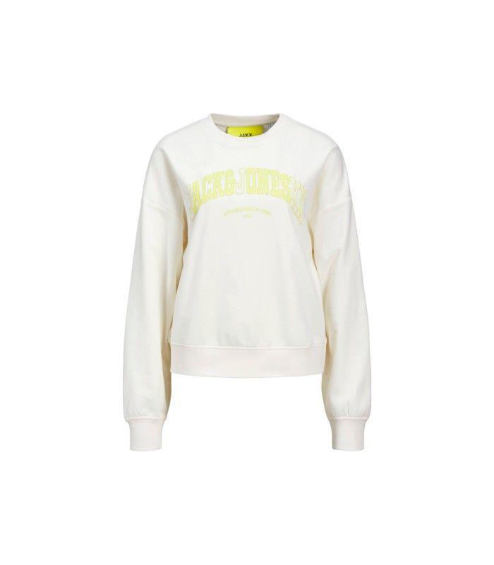Sudadera Jack & Jones JXava RLX LS Crew Sweat SWT Mujer Beige