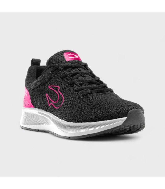Zapatilla John Smith Rewik Negro/Fucsia Mujer