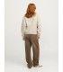 Sudadera Jack & Jones JXcilla RLX LS Print Crew SWT Beige Mujer