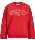 Sudadera Jack & Jones JXcilla RLX LS Print Crew SWT Rojo Mujer