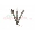 Set Cubiertos Ferrino aluminio 78287