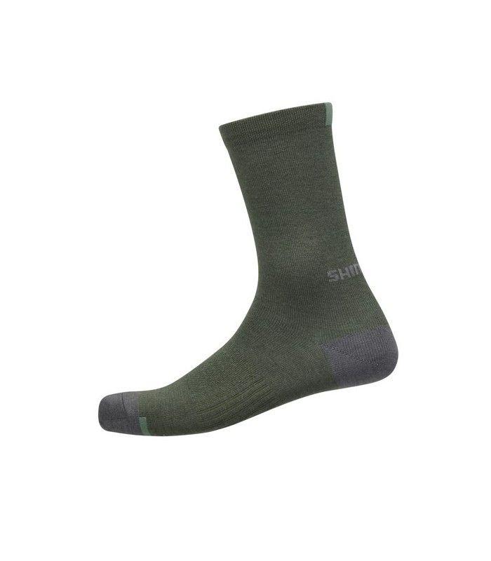 Calcetin Shimano Performance Wool Dark Olive