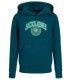 Sudadera Jack & Jones Jjkam Varsity Branding Sweat Hood Junior Verde