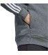 Sudadera Adidas M 3S FL FZ HD Hombre Gris