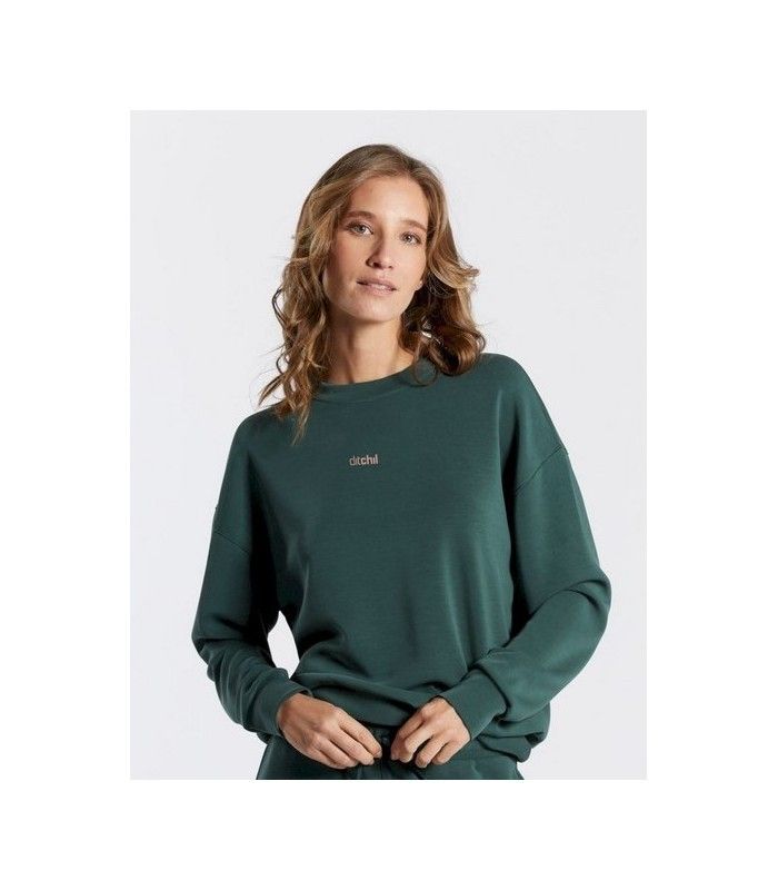 Sudadera Ditchil Sweat Glide Mujer Verde