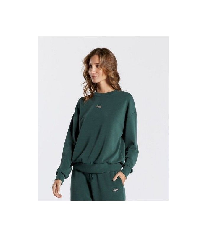 Sudadera Ditchil Sweat Glide Mujer Verde