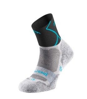 Calcetin Lurbel Track Four H4 Unisex Gris Hielo/Turquesa