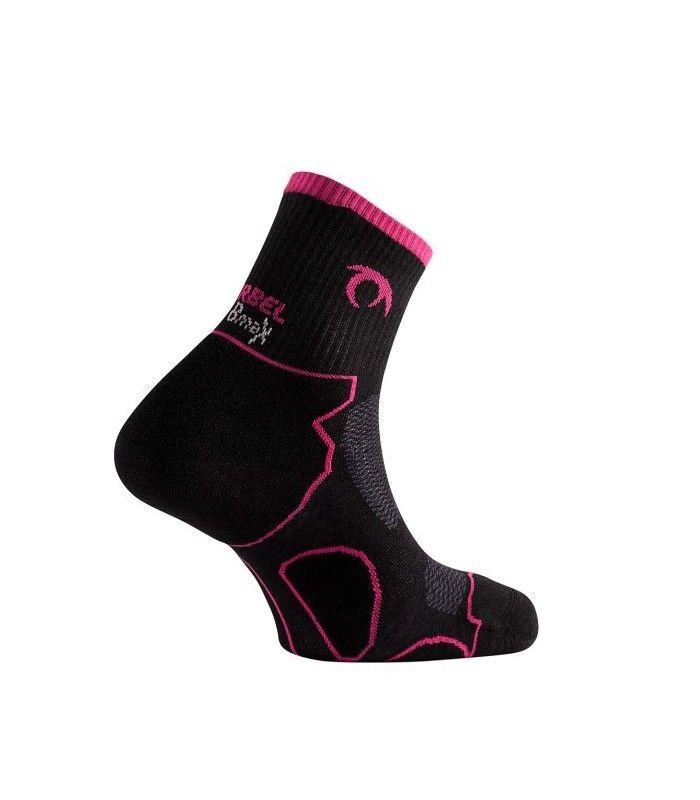 Calcetin Lurbel Tierra Three Negro/Fucsia