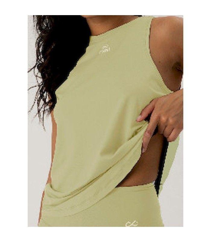 Camiseta Ditchil Tank Energy Mujer Verde Oliva