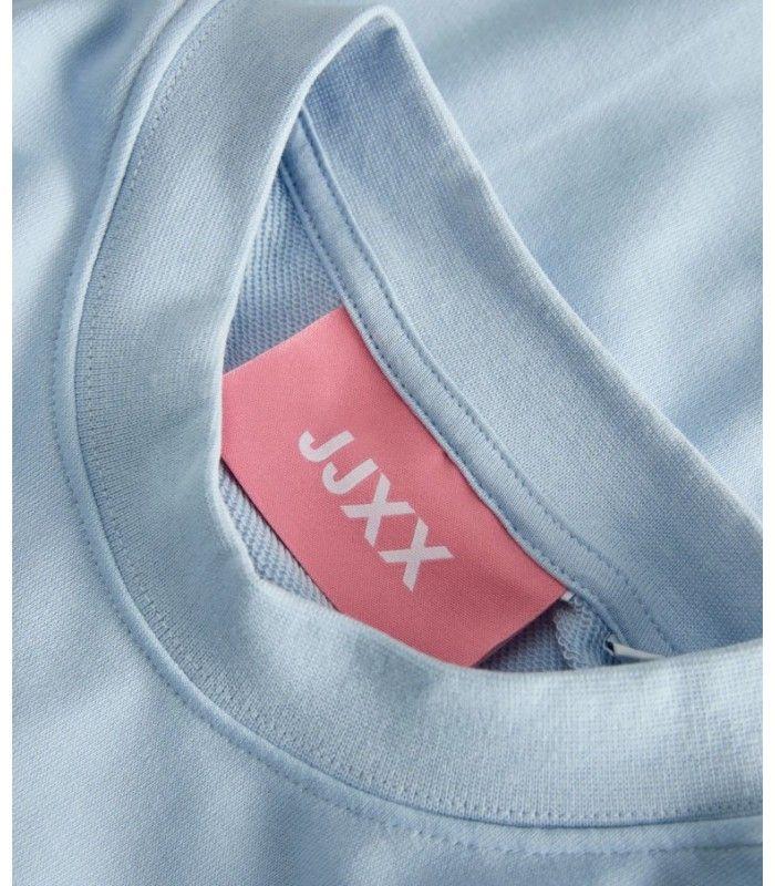 Sudadera Jack & Jones JXCaia RLX Cropped LS Crew SWT Mujer Celeste