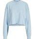 Sudadera Jack & Jones JXCaia RLX Cropped LS Crew SWT Mujer Celeste