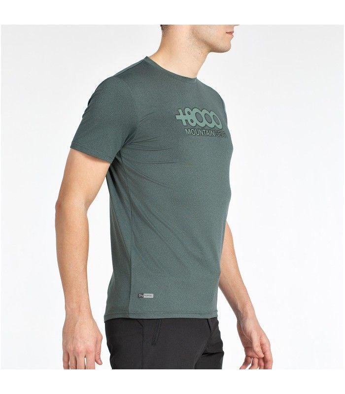 Camiseta +8000 Pipe Verde Oscuro Vigore  Hombre