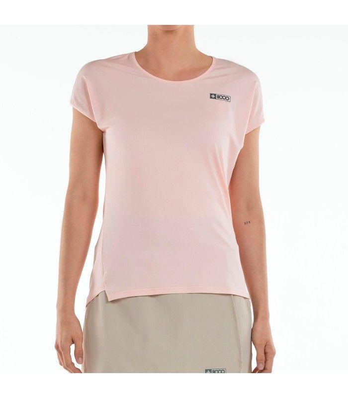 Camiseta +8000 Valeska Rosa Pastel Mujer