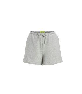 Pantalon Jack & Jones JXVicky HW Shorts SWT Light Grey Melange Mujer
