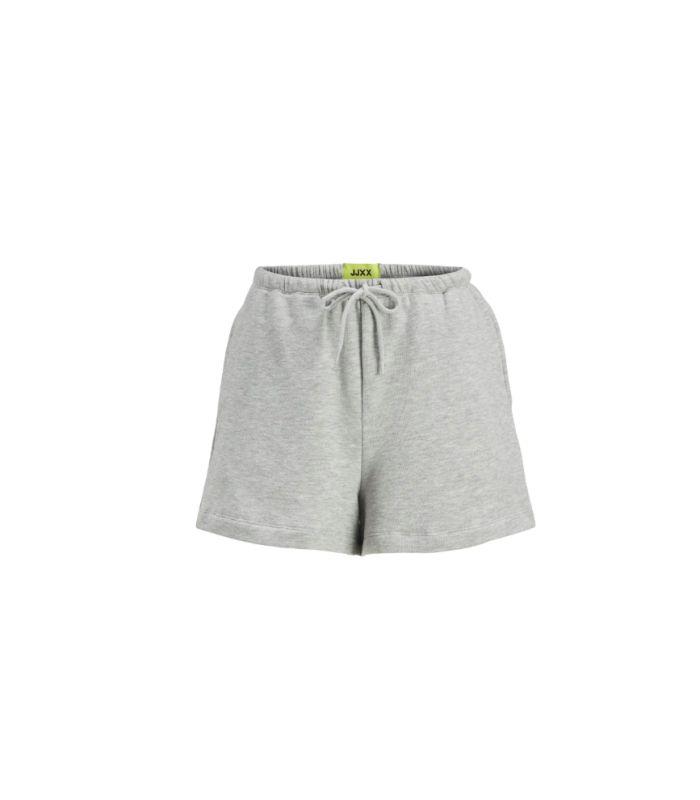 Pantalon Jack & Jones JXVicky HW Shorts SWT Light Grey Melange Mujer